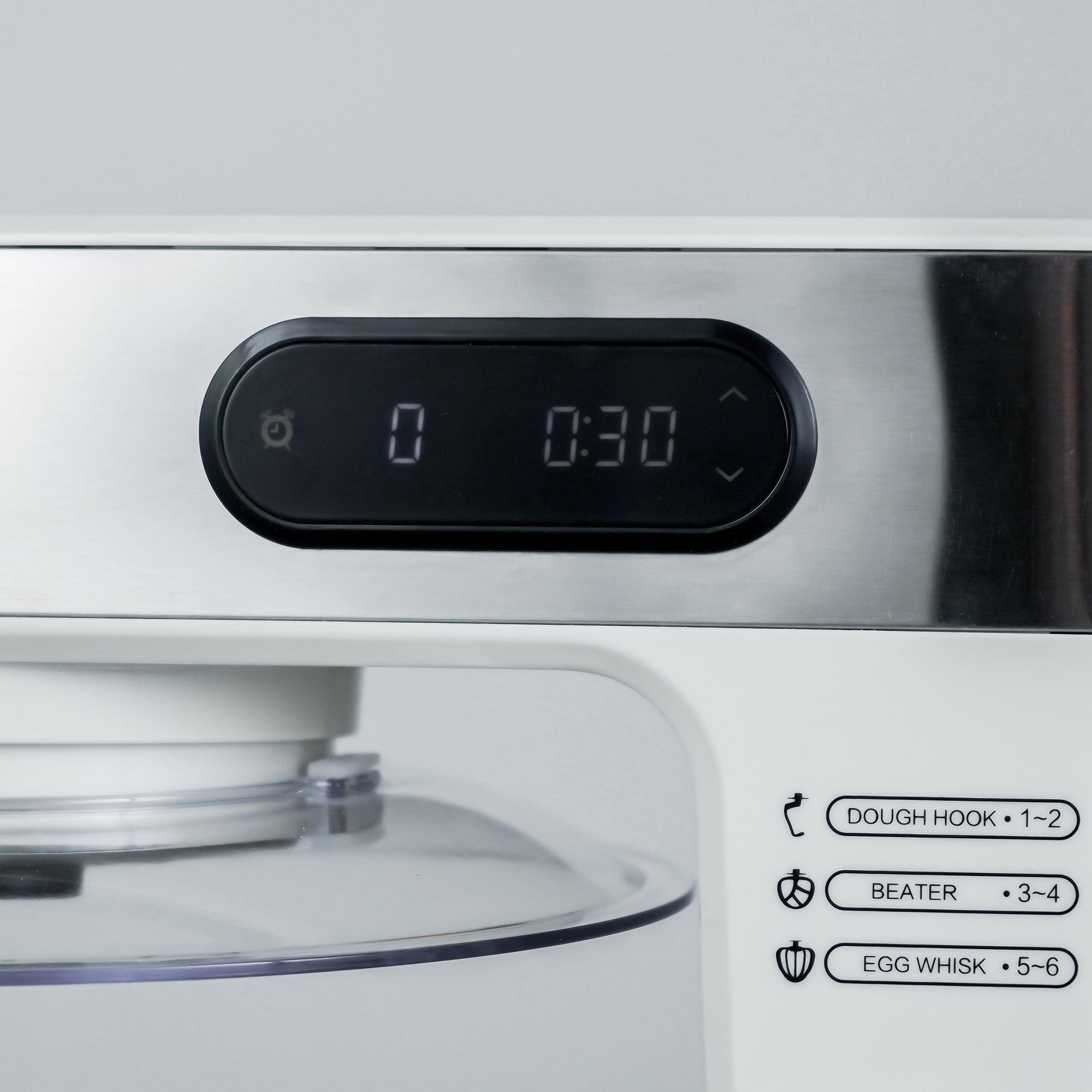 Parrot Uncle Kitchen Stand Mixer with Mixing Bowl, Dough Hook, Egg Whisk & Mixing Blade