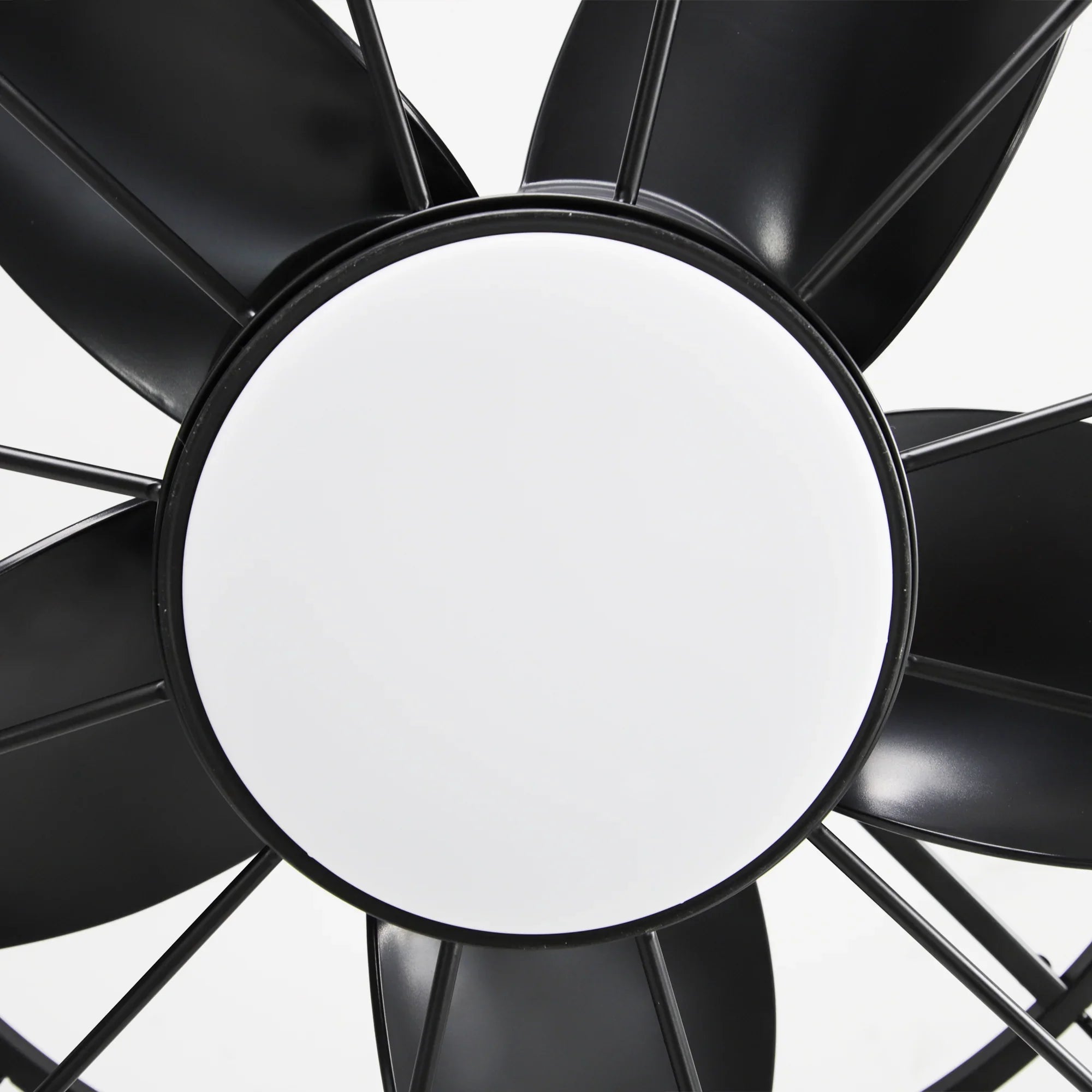 20 Inch Vistula Outdoor DC Motor Black Industrial Hanging Buckle Downrod Ceiling Fan with Light