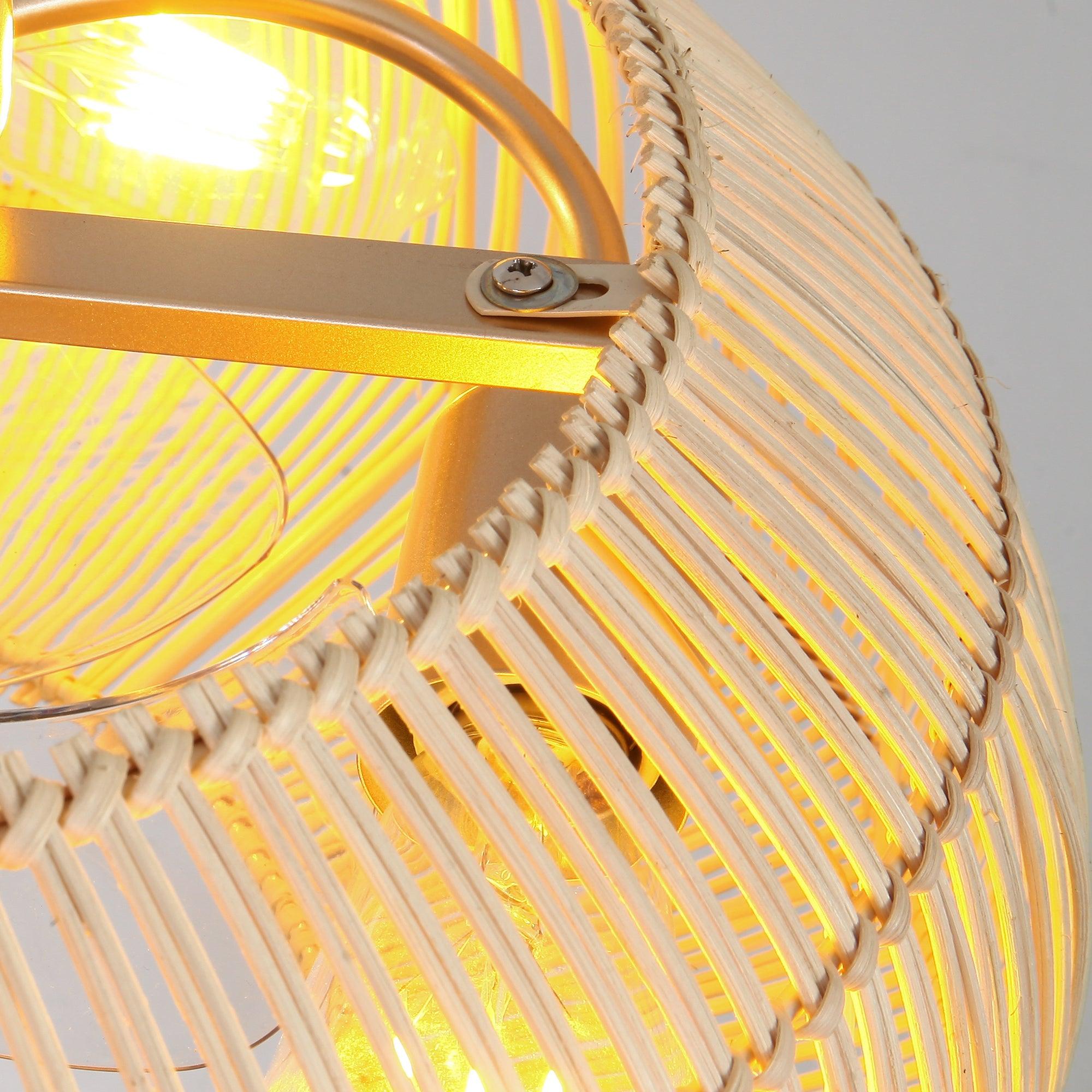 Ventilador de techo empotrable estilo granja Flora de 20 pulgadas con motor de CC y luz