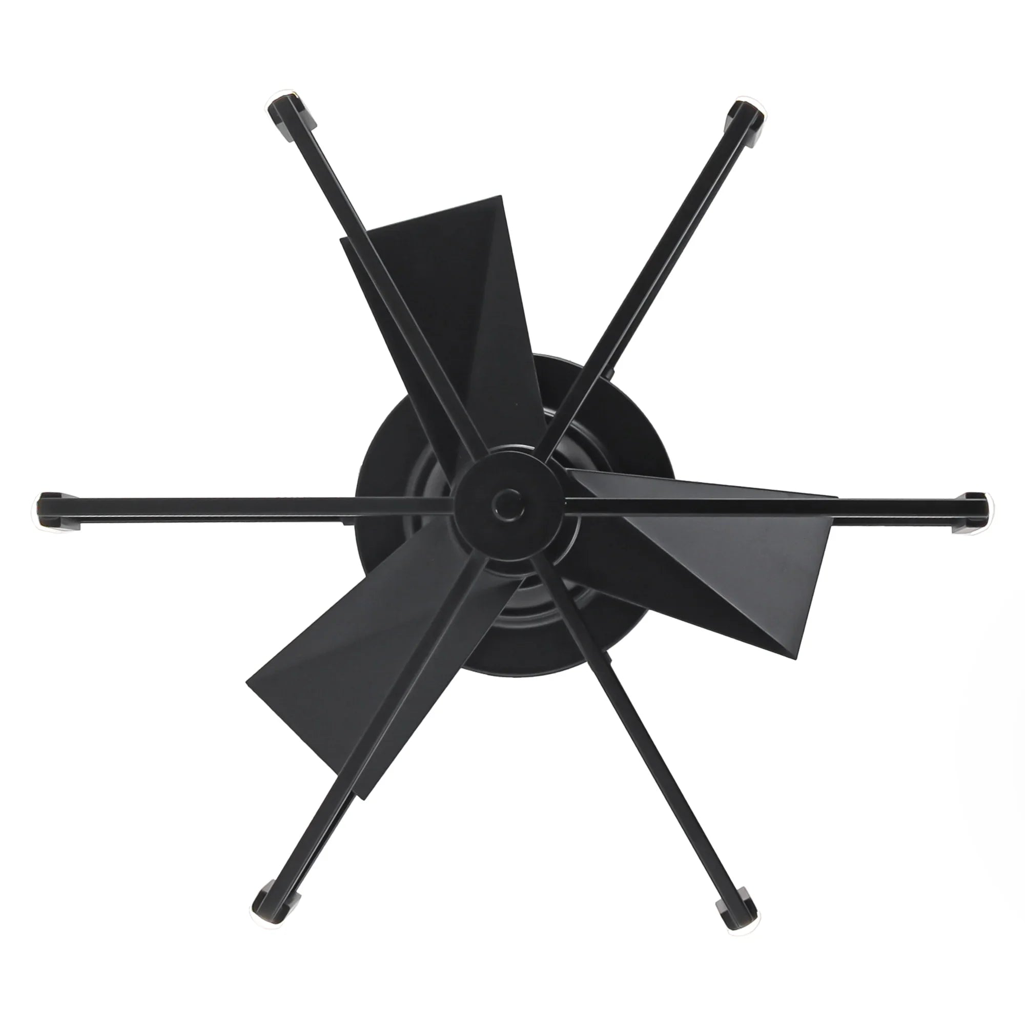 21 Inch Wade Black Industrial Flush Mount LED Ceiling Fan