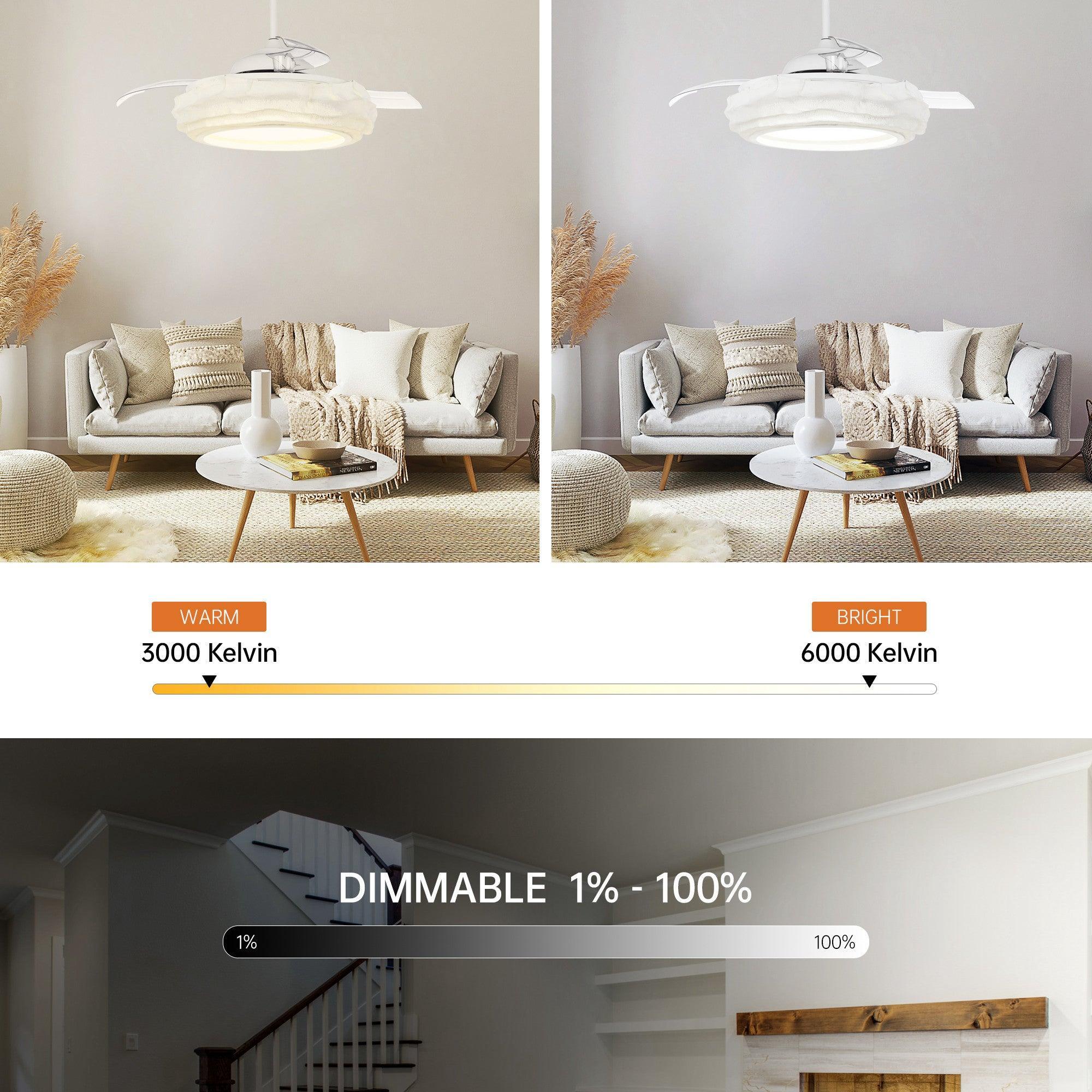 Ventilador inteligente Jaipur de 52