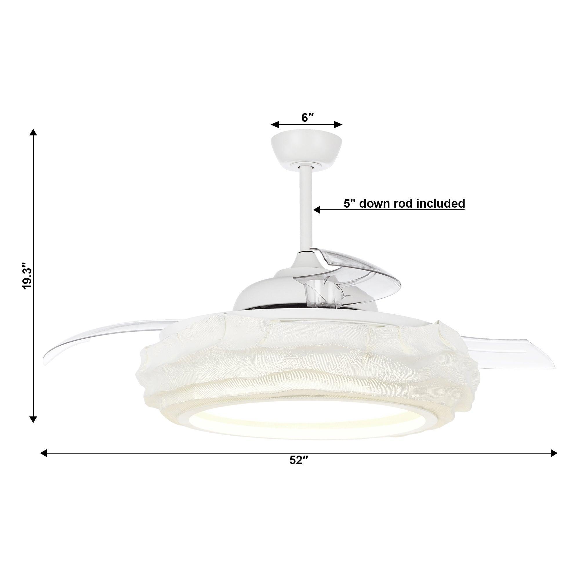 Ventilador inteligente Jaipur de 52