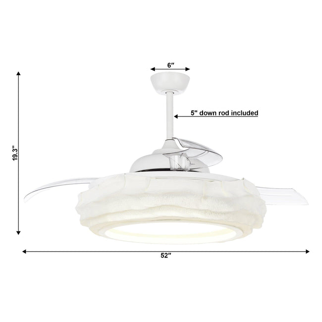 Ventilador inteligente Jaipur de 52