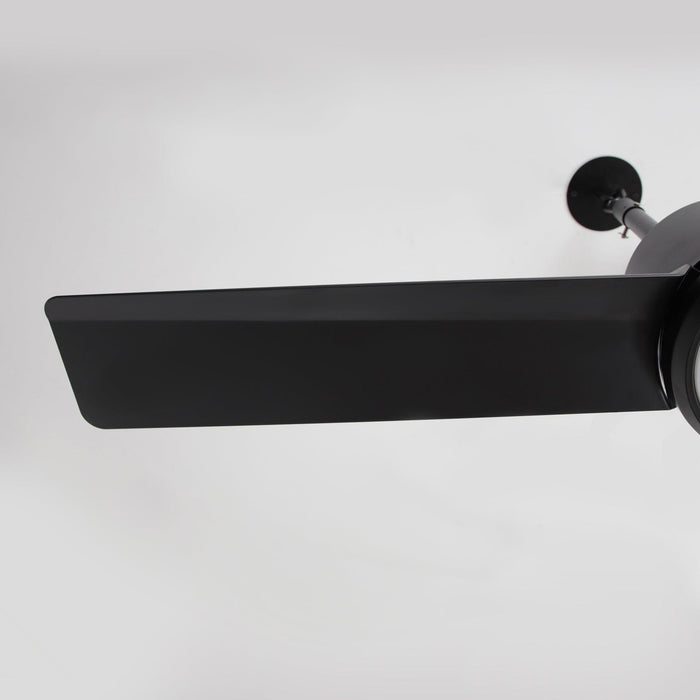 42 Inch Rhine Indoor/Wet Outdoor IP65 Black Anywhere Waterproof Ceiling Fan with LED Light and Convenient Hanging Hook