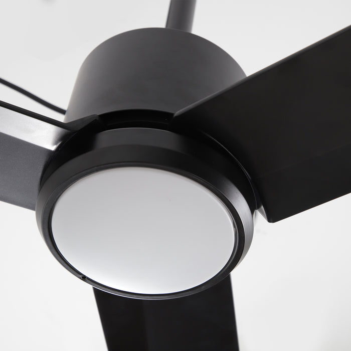 42 Inch Rhine Indoor/Wet Outdoor IP65 Black Anywhere Waterproof Ceiling Fan with LED Light and Convenient Hanging Hook
