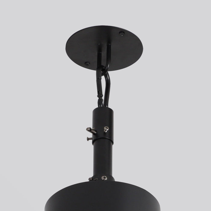 42 Inch Dniester IP65 Outdoor DC Motor Black Modern Hanging Buckle Downrod Ceiling Fan with Light