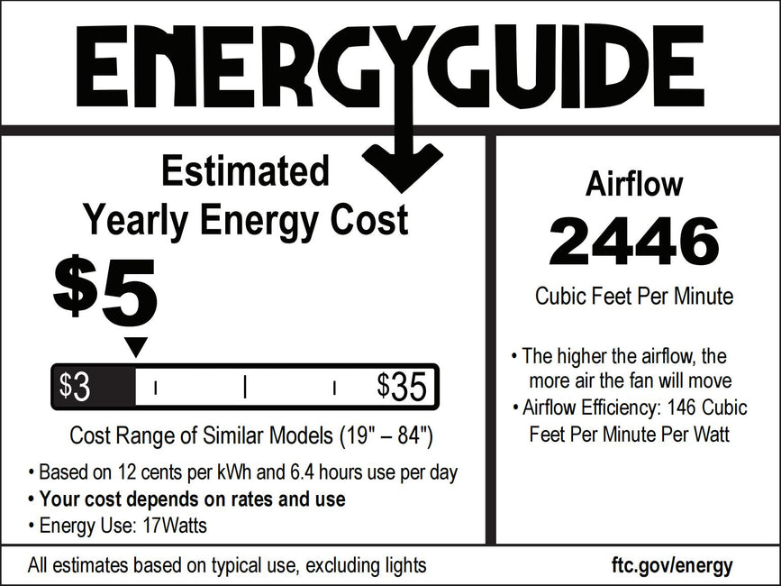 Ventilador de techo Dniester de 42 pulgadas IP65 para exteriores con motor de CC, moderno, con hebilla colgante y varilla bajante, color negro, con luz