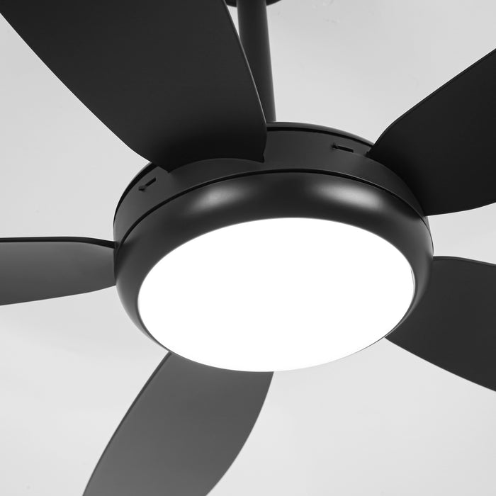 42 Inch Gladys Modern Black LED Ceiling Fan with Remote Control