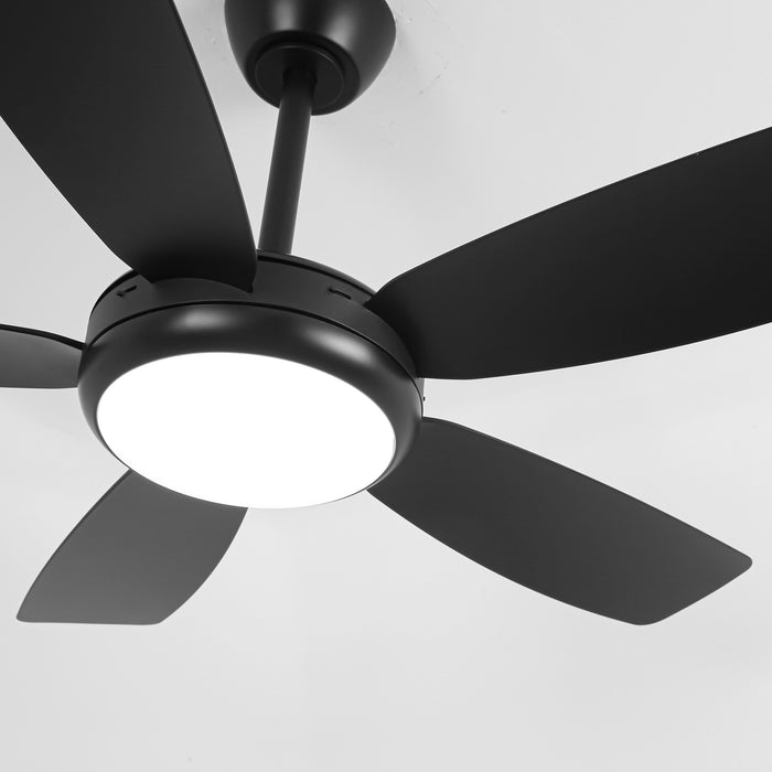 42 Inch Gladys Modern Black LED Ceiling Fan with Remote Control