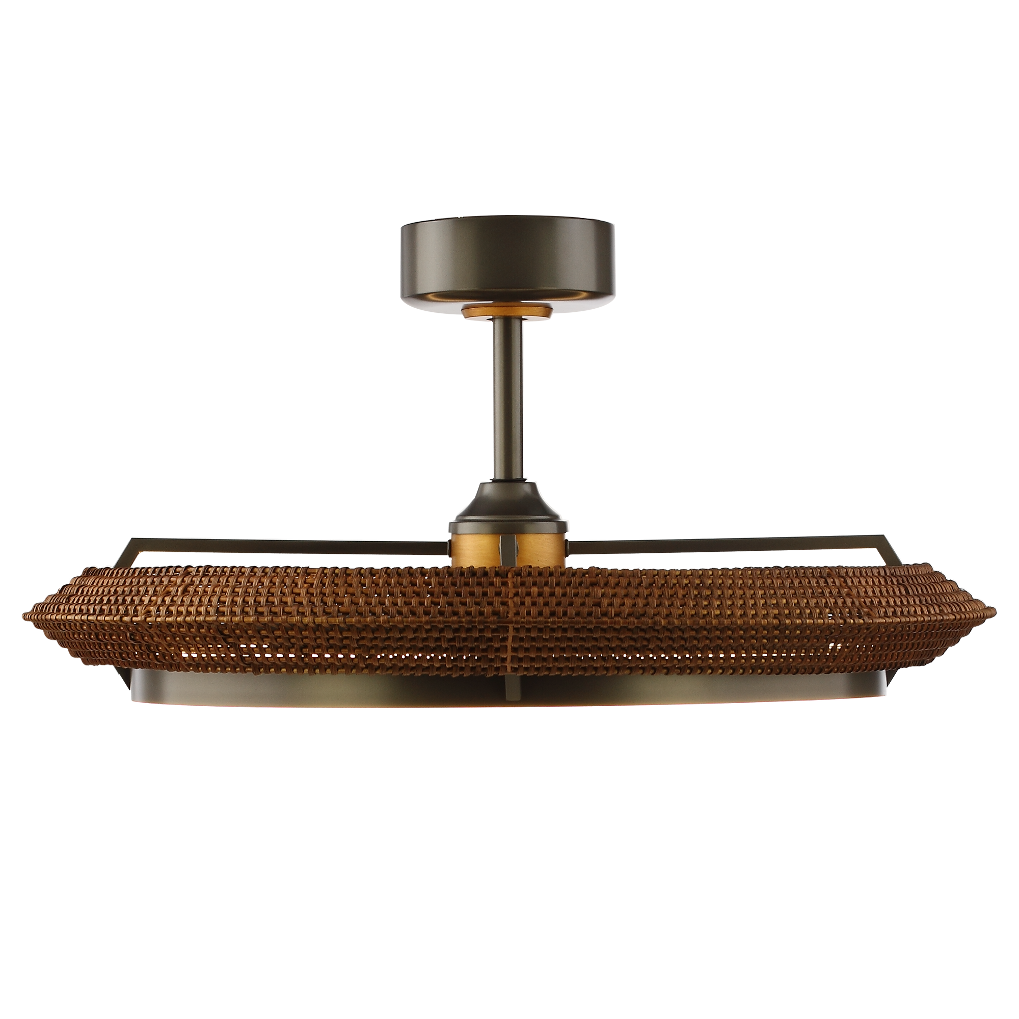 33 Inch Elijah Black-Charcoal Gray Luxury Fandelier with Light and Remote Control