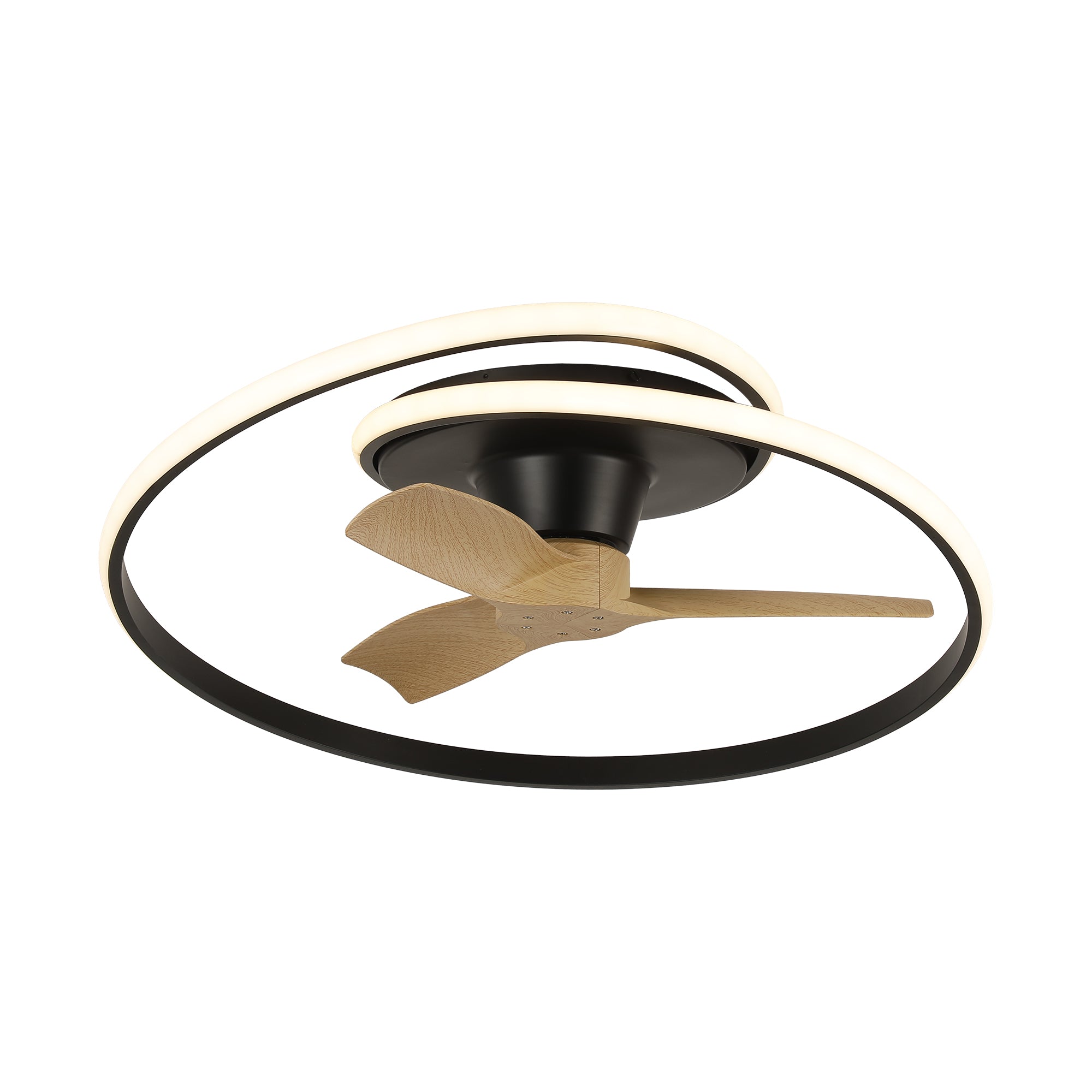 31" Ocean Flush Mount LED Ceiling Fan with Remote Control