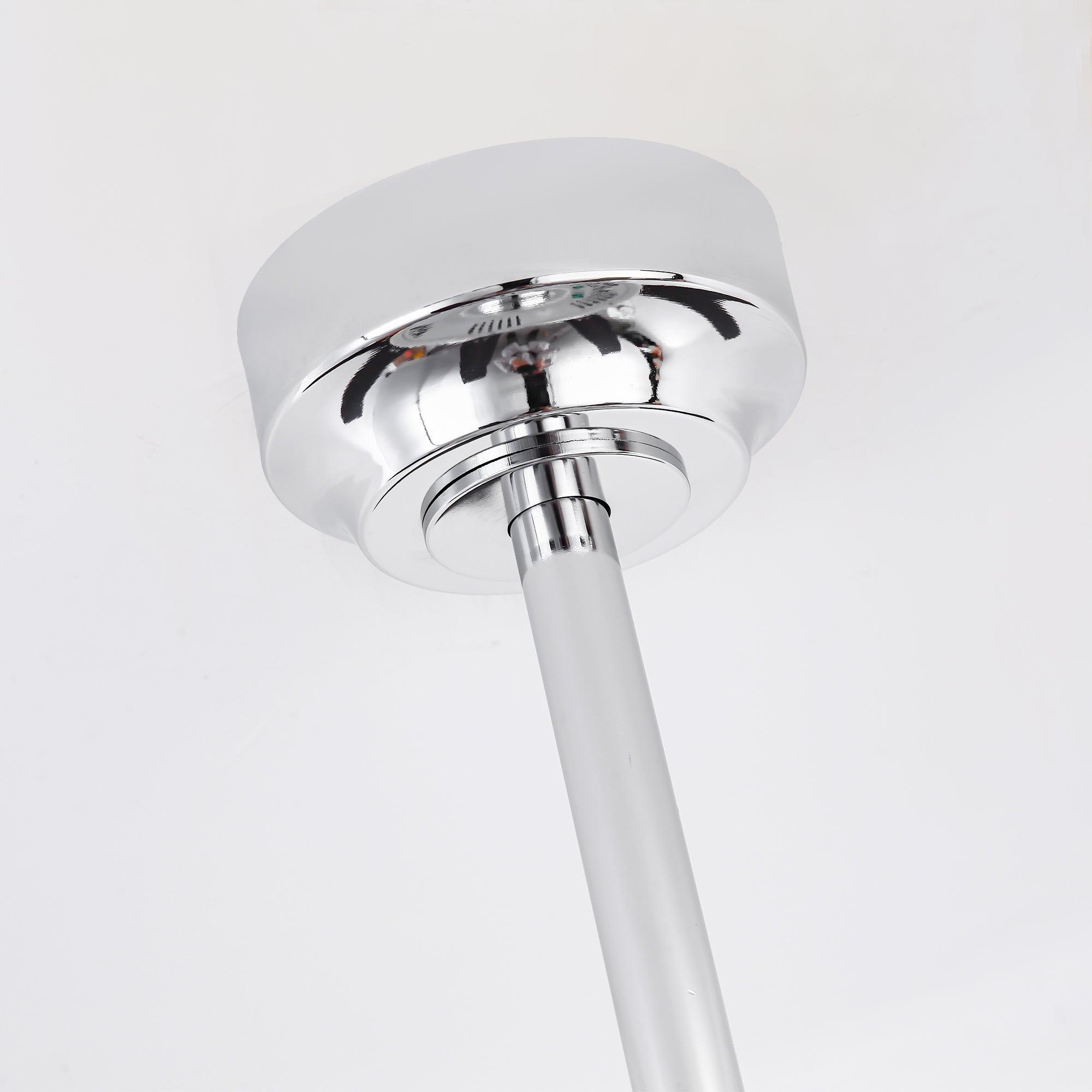 Ventilador de techo moderno Oregon DC de 52 pulgadas con motor y varilla bajante y luz LED