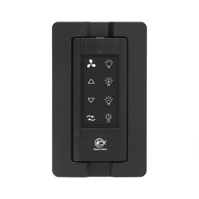 Ventilador de techo moderno Kama de 54 pulgadas con montaje en varilla, control remoto y luz LED