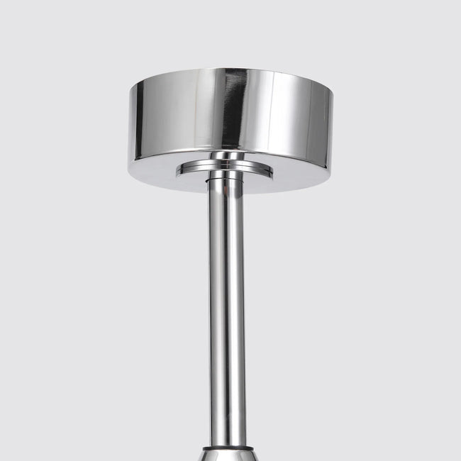 Ventilador de techo moderno de 52 pulgadas con aspas de doble cara y montaje en barra con luz LED principal y lateral