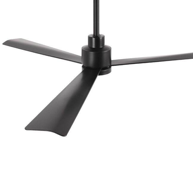 Ventilador de techo Dinah de 52 pulgadas con montaje en varilla, moderno, con control remoto y luz LED