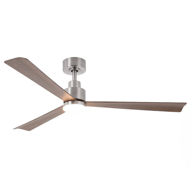 Ventilador de techo Dinah de 52 pulgadas con montaje en varilla, moderno, con control remoto y luz LED