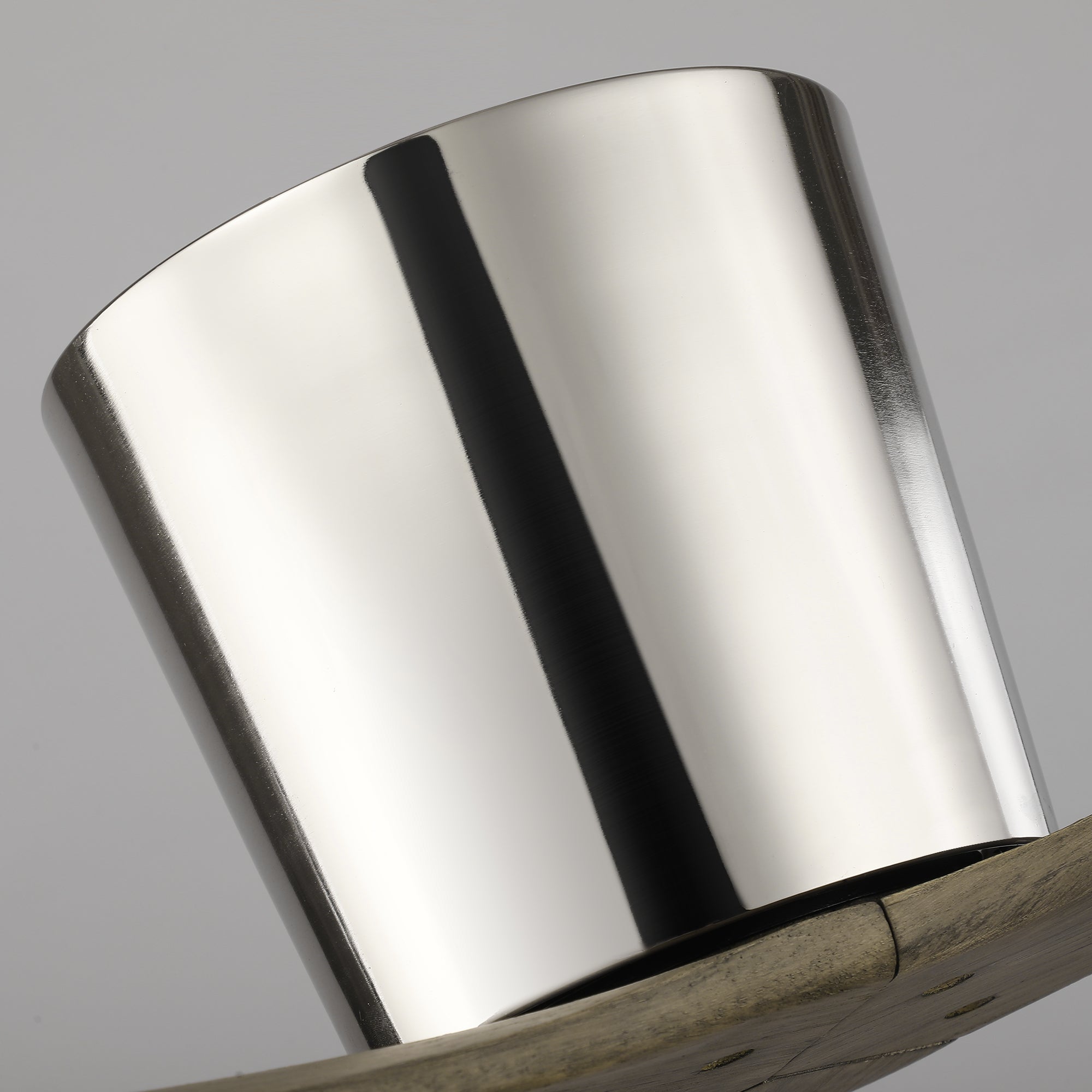 54 Inch Ward Solid Wood Blades Flush Mount Ceiling Fan with Remote Control