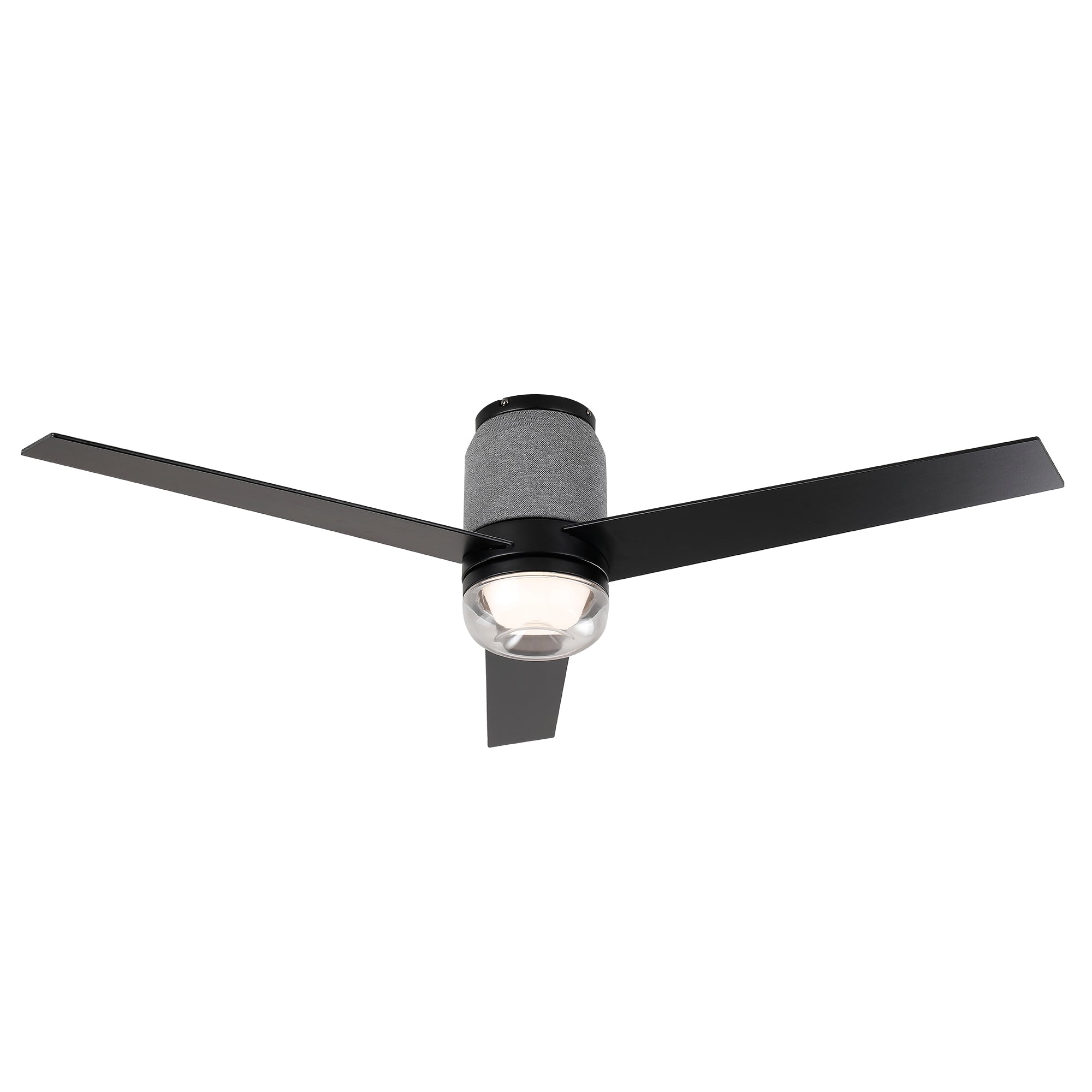 52 Inch Pearl Black RGB LED Smart Fan with Remote App and Voice Control