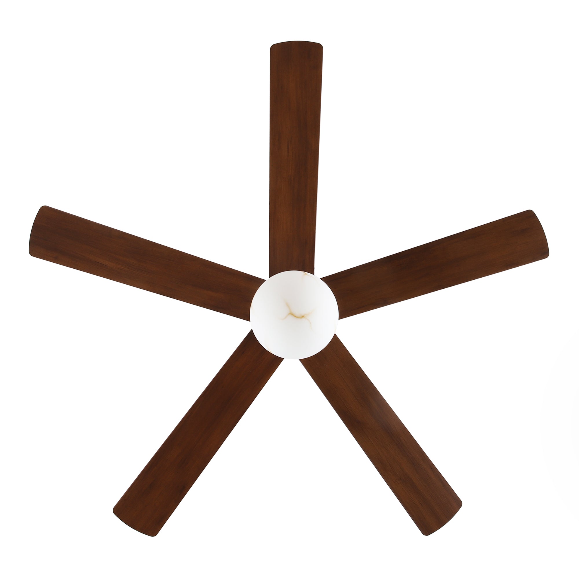 52 Inch Fanny Double-sided Blades Flush Mount LED Ceiling Fan with Remote Control