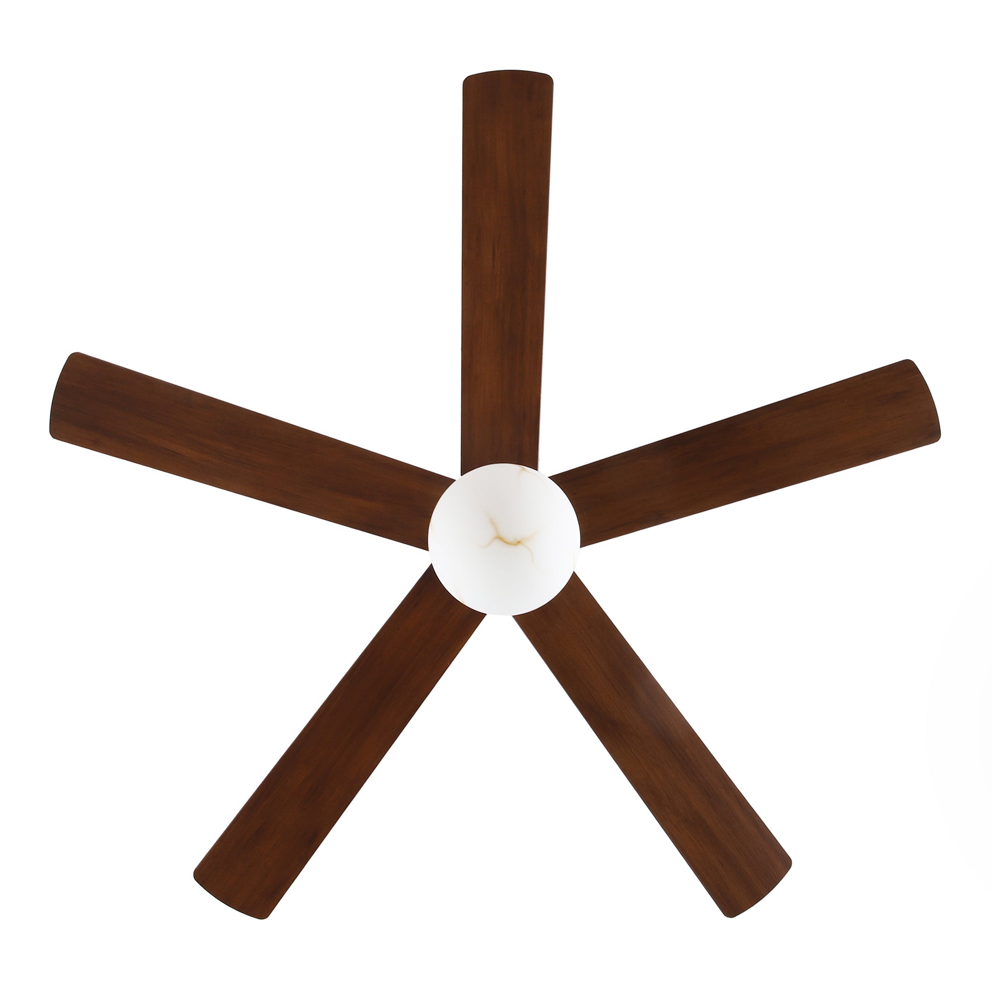 52 Inch Alva Double-sided Blades Downrod Mount LED Ceiling Fan with Remote Control