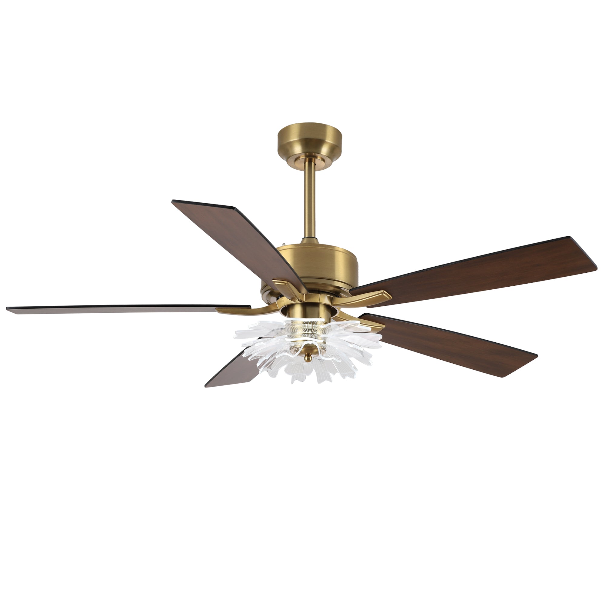52 Inch Rory Modern Downrod Mount LED Ceiling Fan with Remote Control