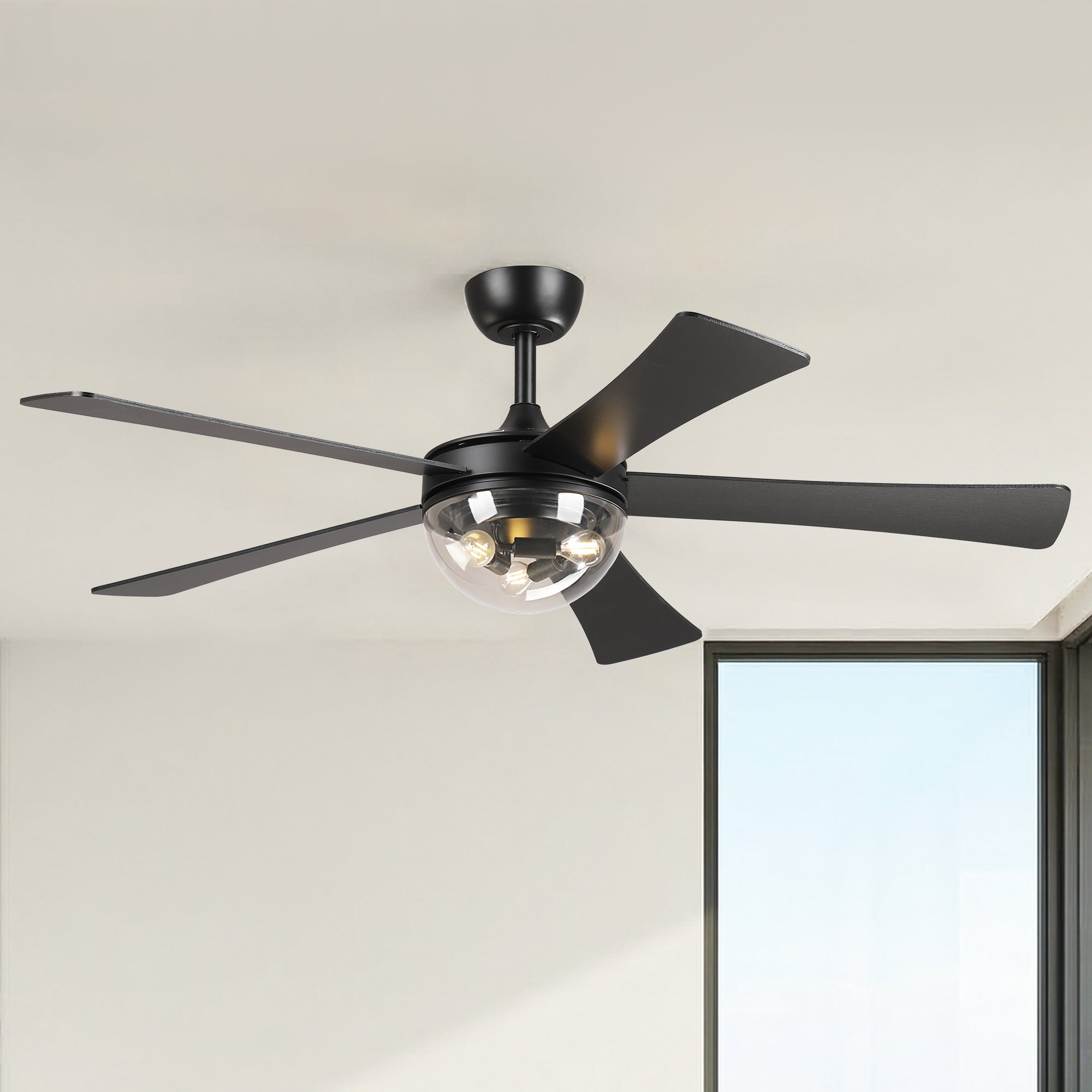 52" Susie Downrod Mount Ceiling Fan with Remote Control