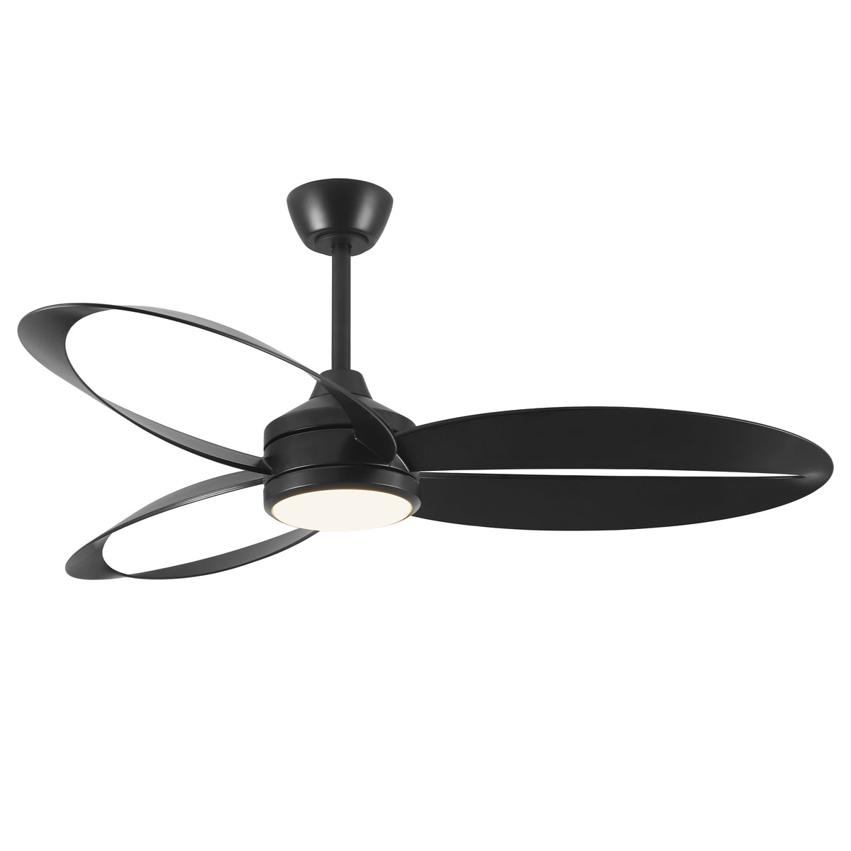 42-Inch 52-Inch Modern Loop-Blade LED Ceiling Fan