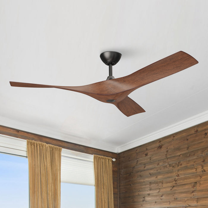 52" Wesley Industrial DC Motor Downrod Mount Reversible Ceiling Fan with Remote Control