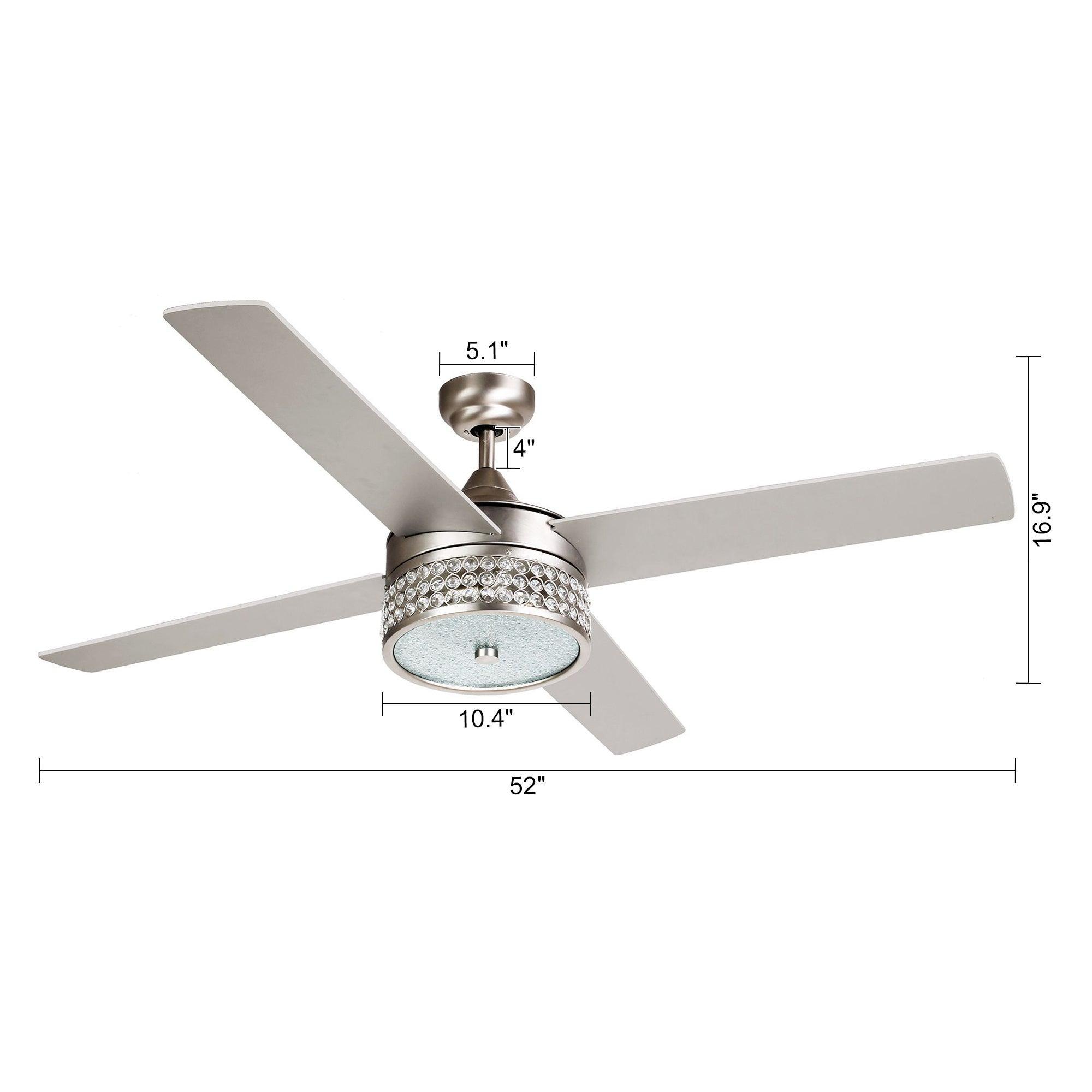 Ventilador de techo reversible Cason moderno de 52