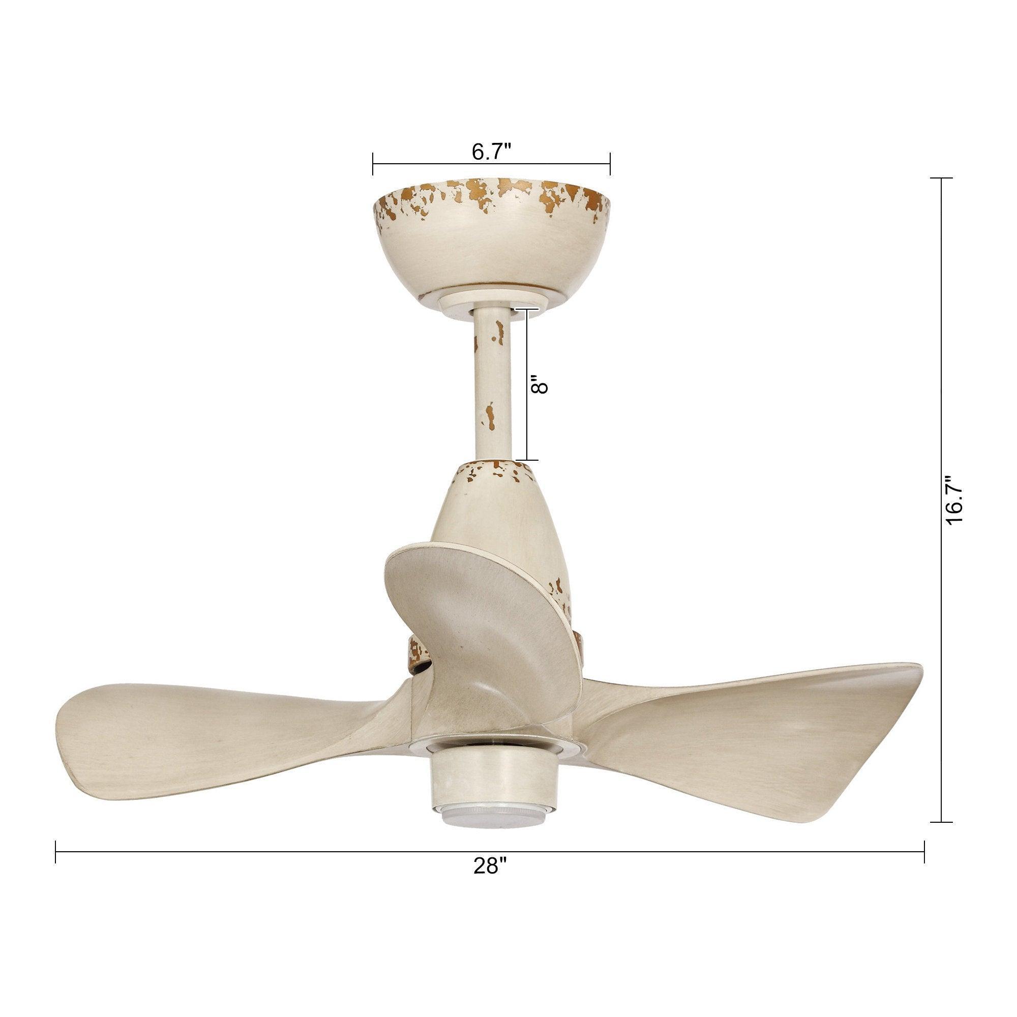 Ventilador de techo reversible Kwang Farmhouse de 28