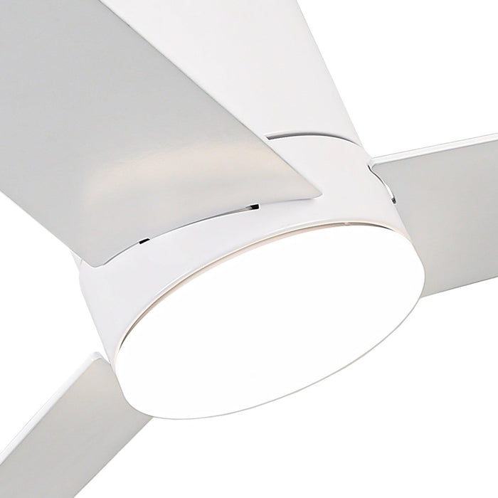 48" Flush Mount Ceiling Fan 3 Blades with LED Lighting and Remote Control