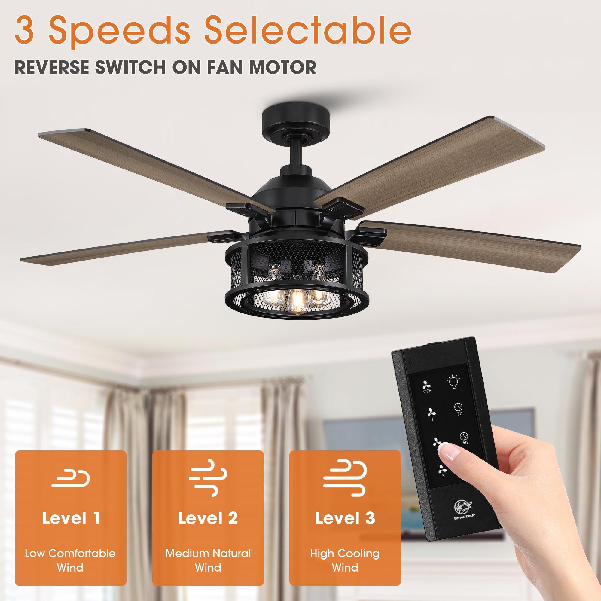 Ventilador de techo reversible industrial Lucknow de 52