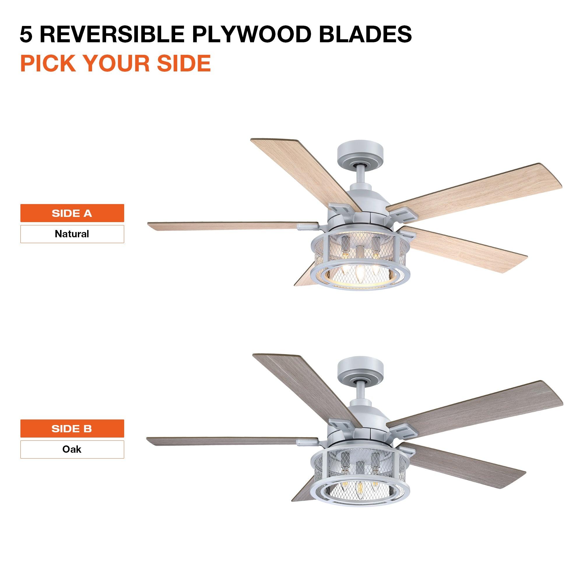 Ventilador de techo reversible industrial Lucknow de 52