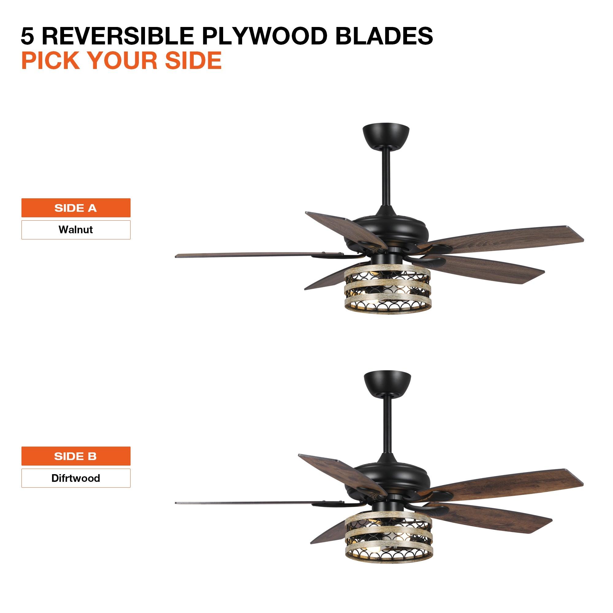 Ventilador inteligente Alward de 52