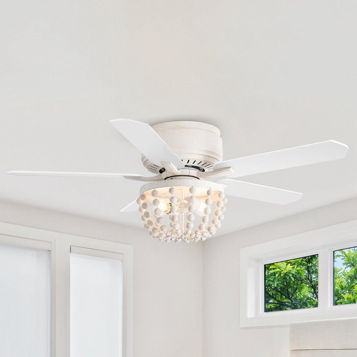 48 "Nueva Delhi tradicional montaje empotrado ventilador de techo reversible con iluminación y Control remoto
