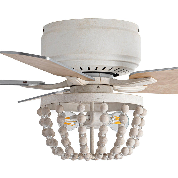 48 "Nueva Delhi tradicional montaje empotrado ventilador de techo reversible con iluminación y Control remoto