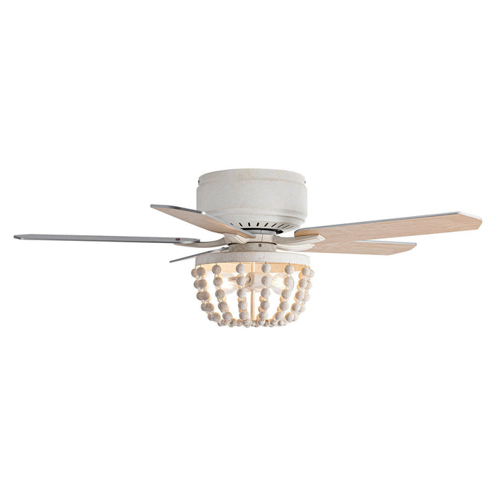 48 "Nueva Delhi tradicional montaje empotrado ventilador de techo reversible con iluminación y Control remoto