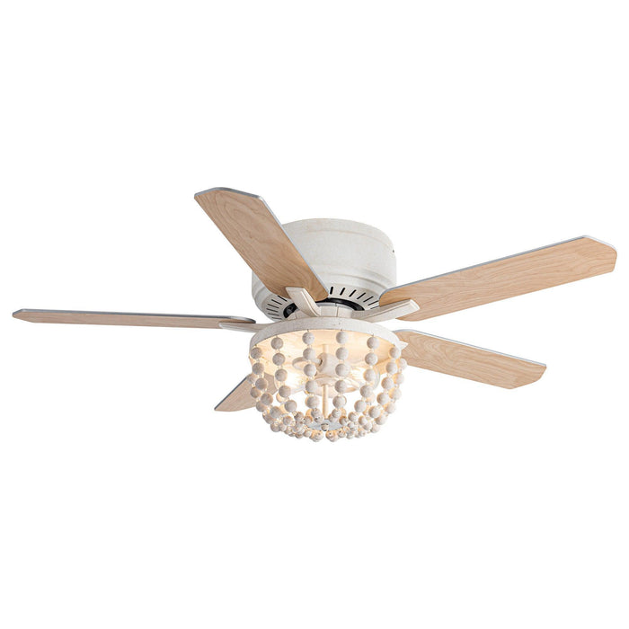 48 "Nueva Delhi tradicional montaje empotrado ventilador de techo reversible con iluminación y Control remoto