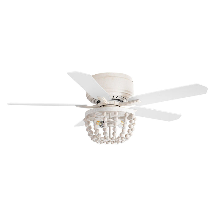 48 "Nueva Delhi tradicional montaje empotrado ventilador de techo reversible con iluminación y Control remoto