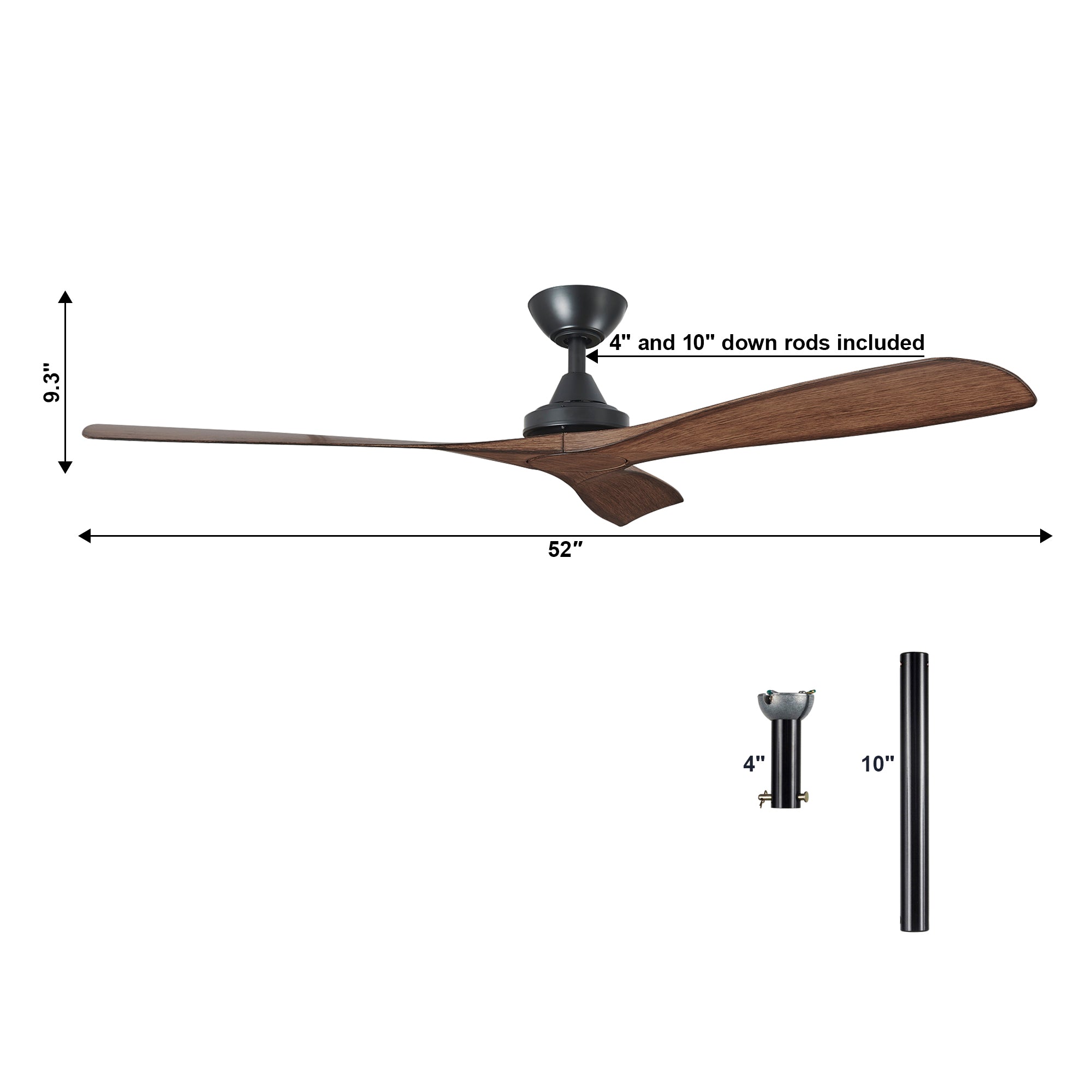 52" Jovie Ceiling Fan with Remote Control
