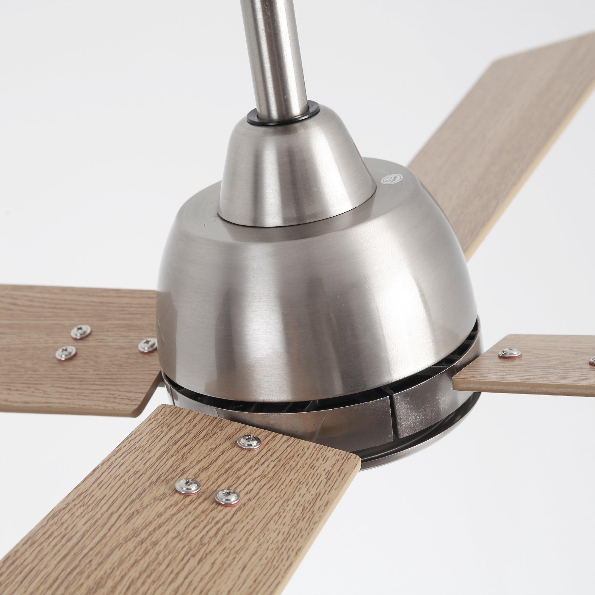 48" Linden DC Motor Downrod Mount Reversible Ceiling Fan with Lighting and Remote Control