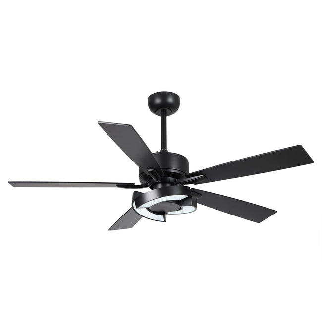 Ventilador de techo negro de 52