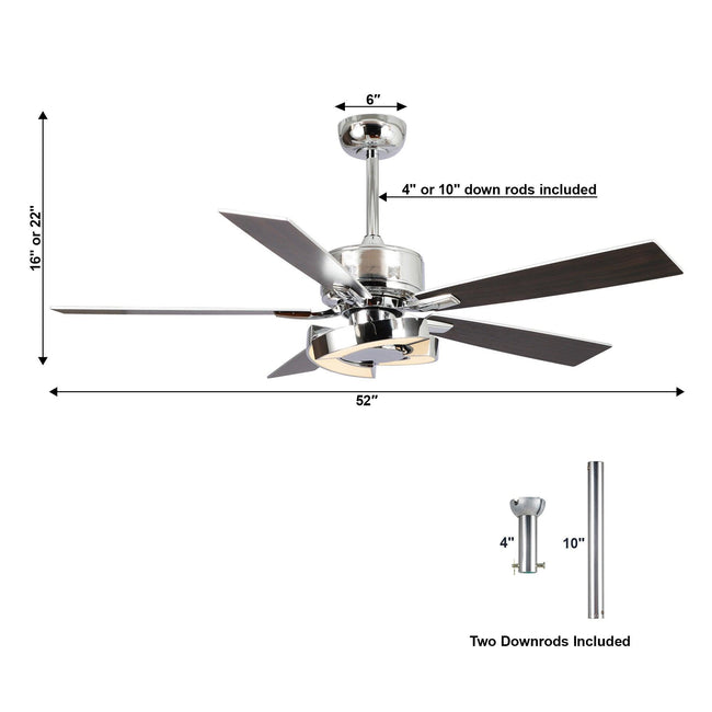 Ventilador de techo reversible Vendome de 52