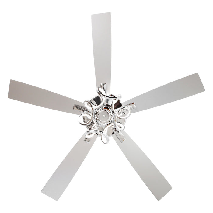 52" Zelda Modern DC Motor Downrod Mount Reversible Ceiling Fan with Lighting and Remote Control