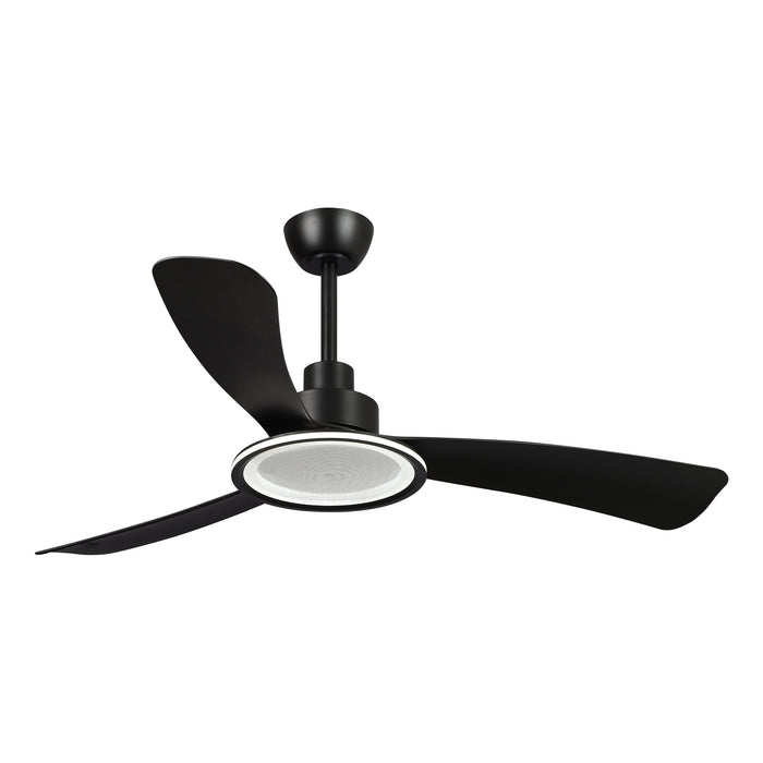 52" Bohemian Industrial DC Motor Downrod Mount Reversible Ceiling Fan with Lighting and Remote Control