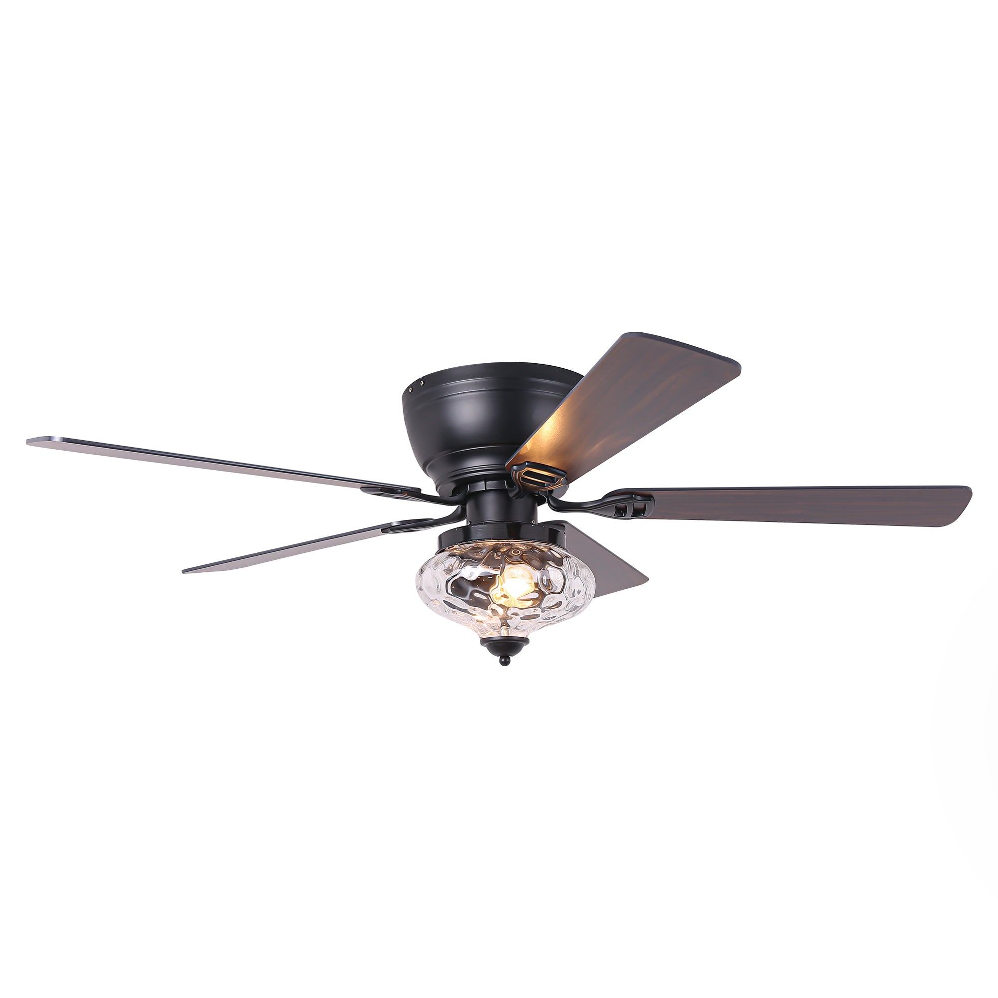 52" 5 Blades DC Motor Modern Flush Mount Ceiling Fan