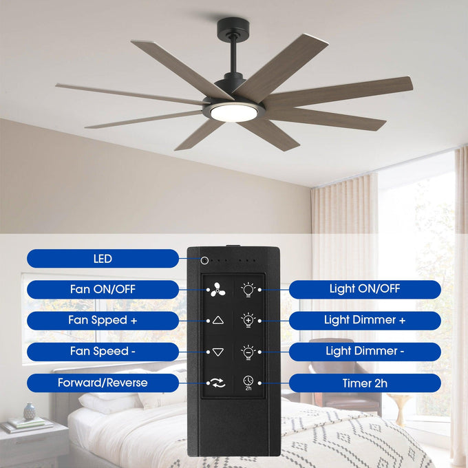 Ventilador de techo moderno de 60