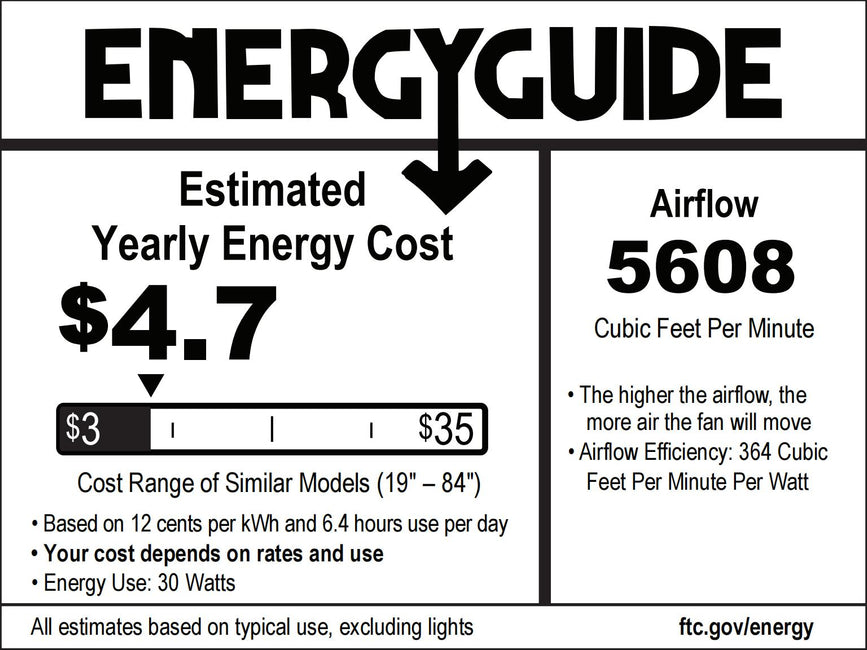 Ventilador inteligente moderno de 52