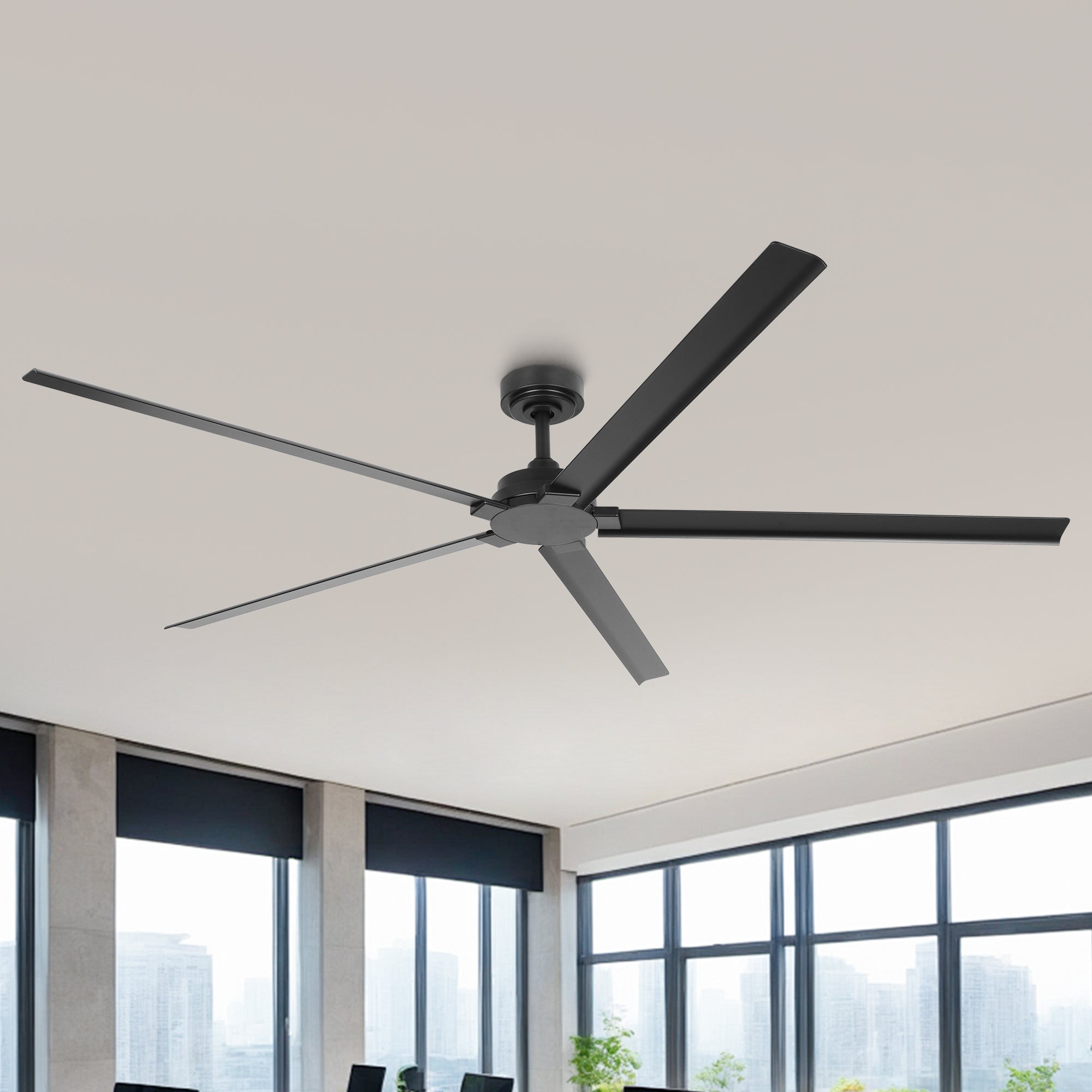 72 Inch 84 Inch Winni All-Aluminum IPX4 Outdoor Ceiling Fan with Remote Control