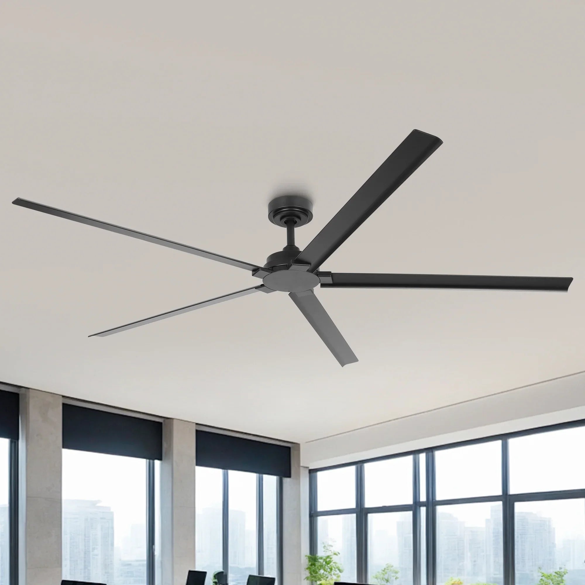 72 Inch 84 Inch Winni All-Aluminum IPX4 Outdoor Ceiling Fan with Remote Control